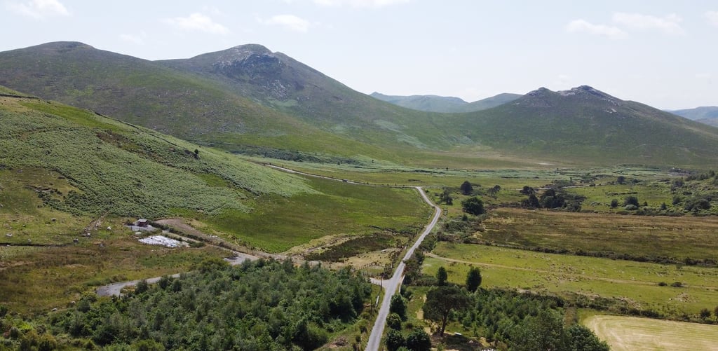 A picture of the Mourne Mountains