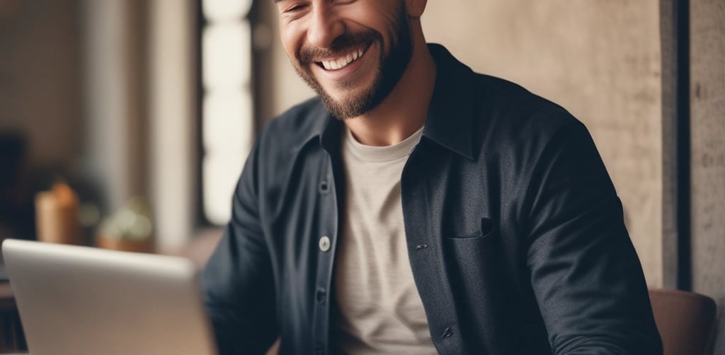 A comforting scene of a person sitting peacefully with headphones, expressing emotions freely.
