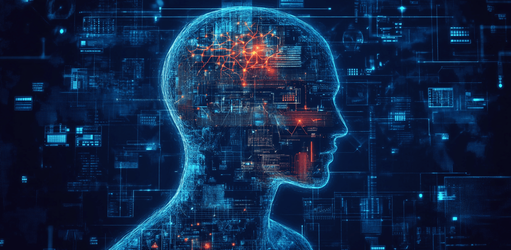 a person with a headphones on a computer screen