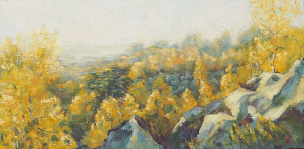 sybille ingold peintre panorama franchard foret de fontainebleau