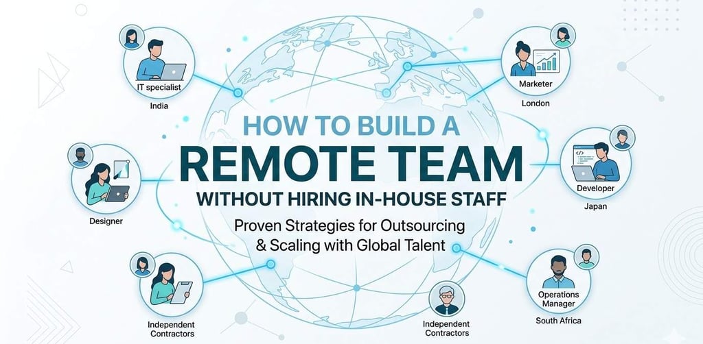 build a remote team without hiring in-house staff