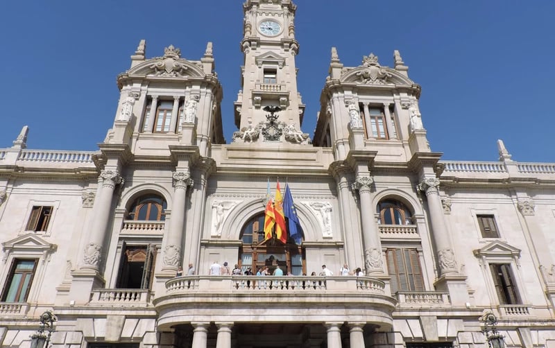 Fachada del Ayuntamiento de Valencia