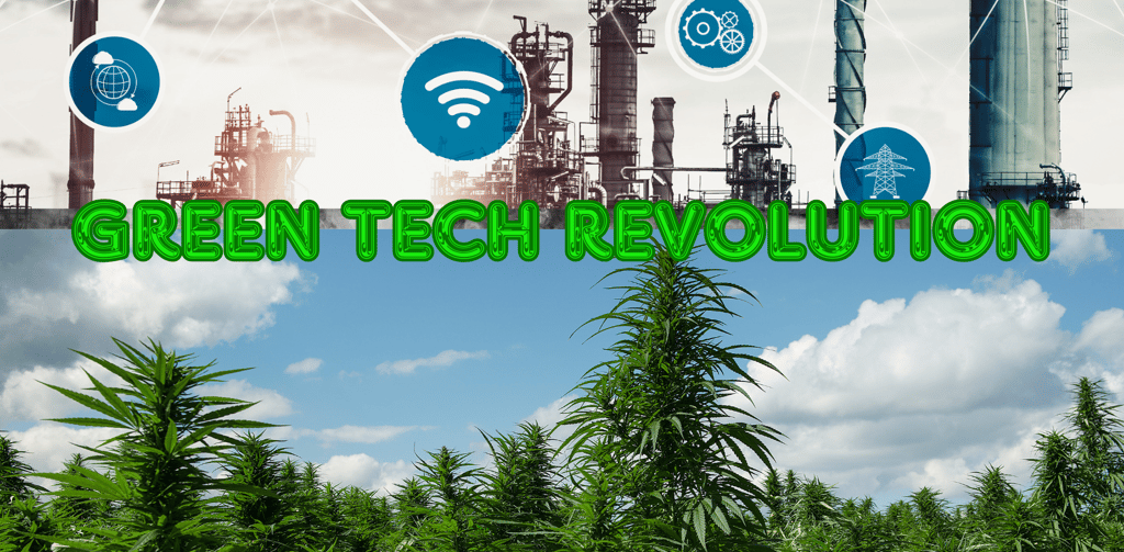 a green tech revolution in the middle of a field