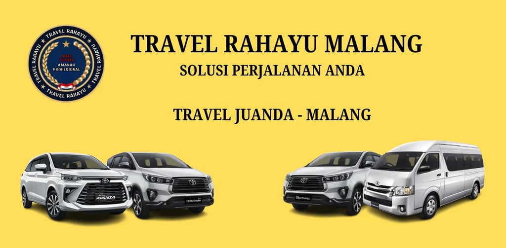 Layanan VIP harga murah rute Juanda Malang via tol  & antar depan rumah dari Travel Rahayu Malang