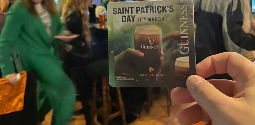 Saint Patrick's Day Beer mat