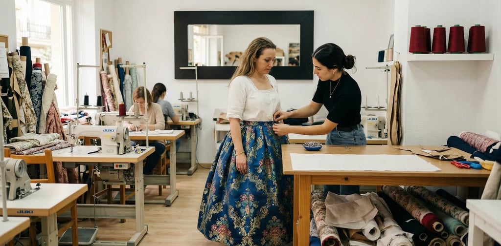 Curso de indumentaria fallera en Valencia — MANRIQUE Studio Benimaclet