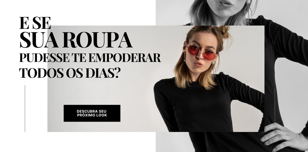 ideias de banner para roupas - empoderar