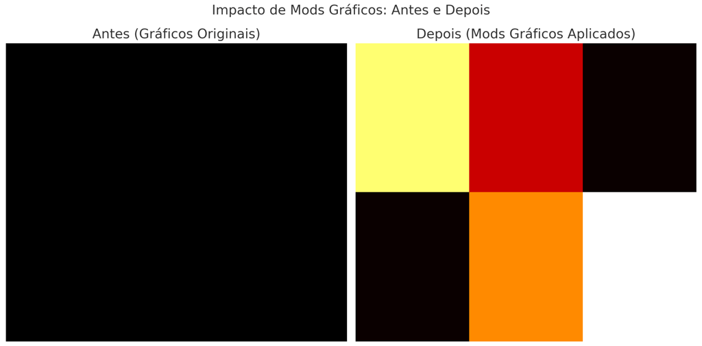 duas imagens lado a lado. A primeira mostra gráficos básicos em tons de cinza
