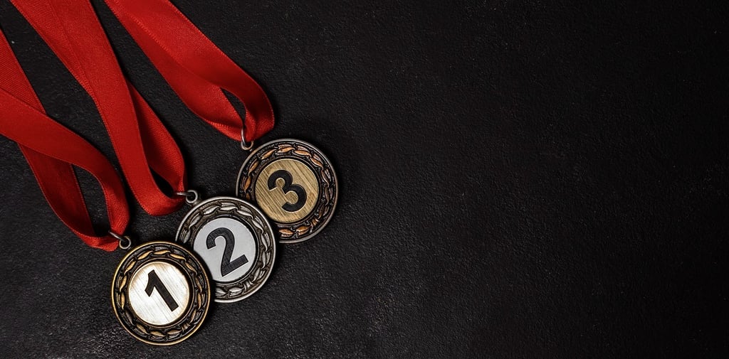 Imagem de medalhas para ilustrar guia sobre o Chambers Fintech