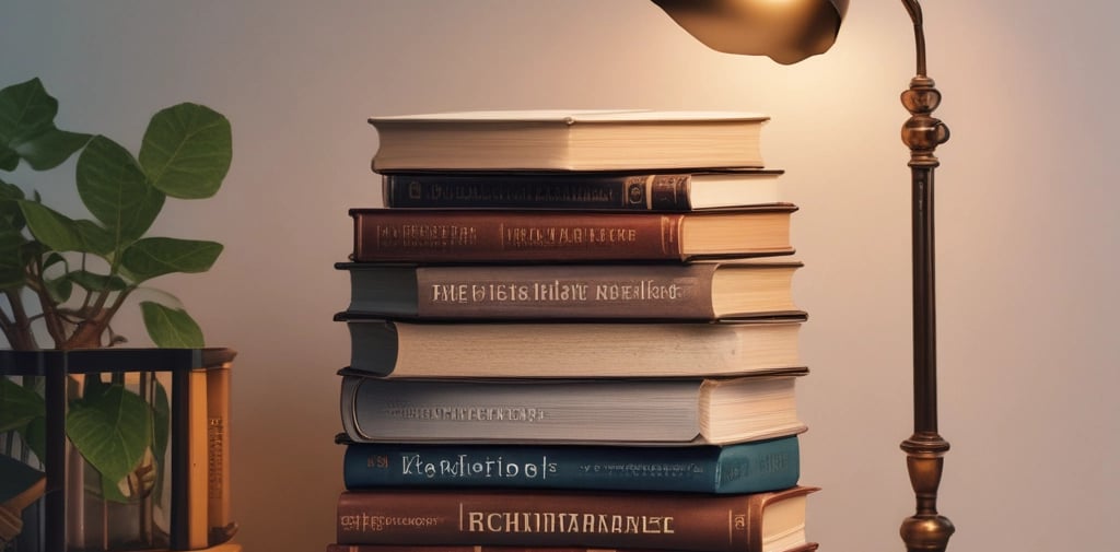 books on a table