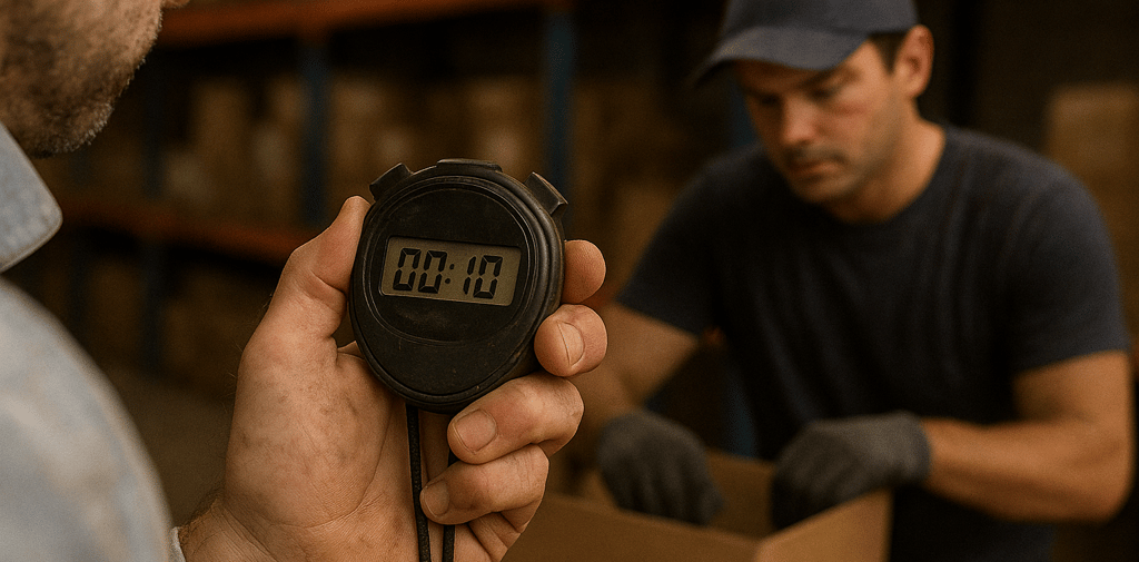 a man holding a digital thermometer in his hand