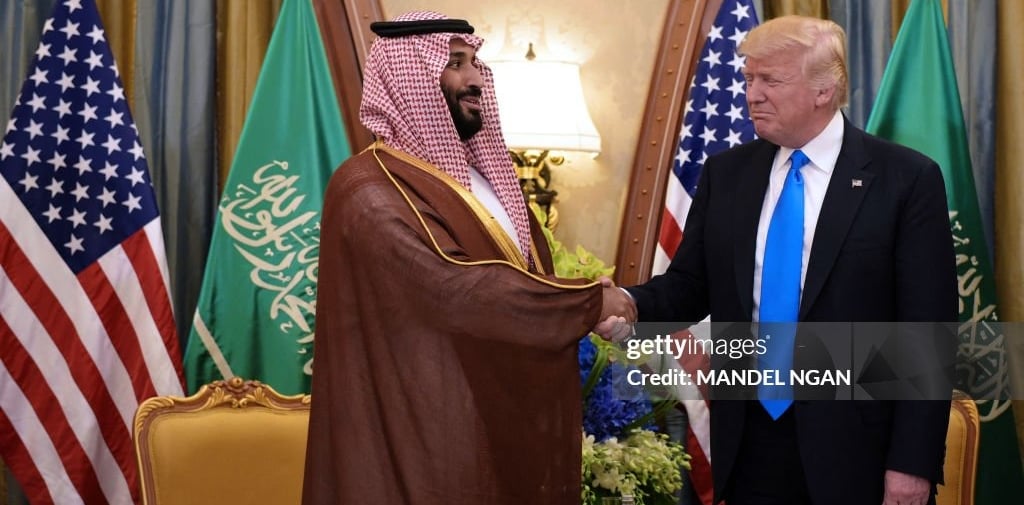 Donald Trump speaking at Saudi-led conference in Miami, Trump discussing Ukraine war at Miami event,