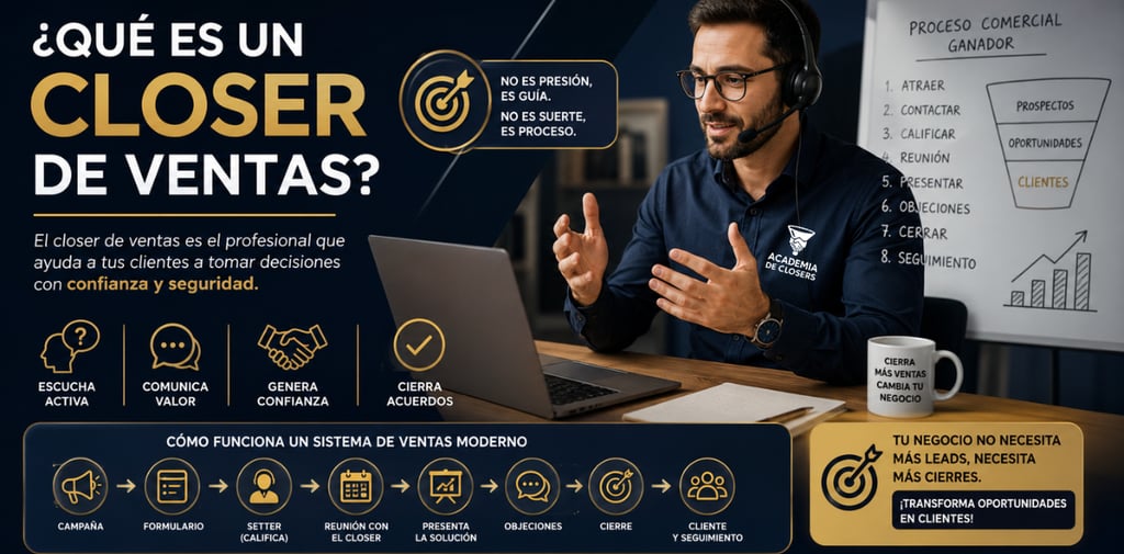 Qué es un closer de ventas y cómo ayuda a las empresas a cerrar más oportunidades comerciales