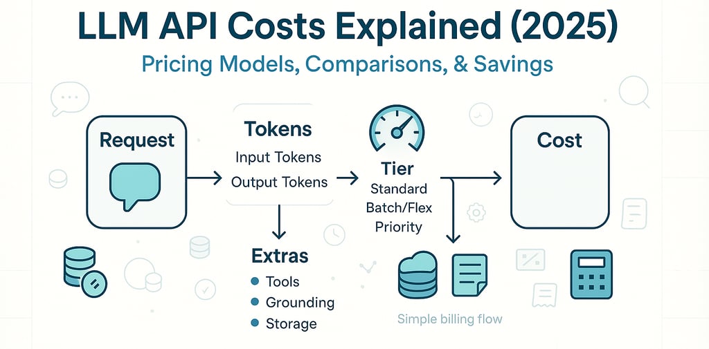 LLM API Costs 2025 OpenAI Claude Gemini