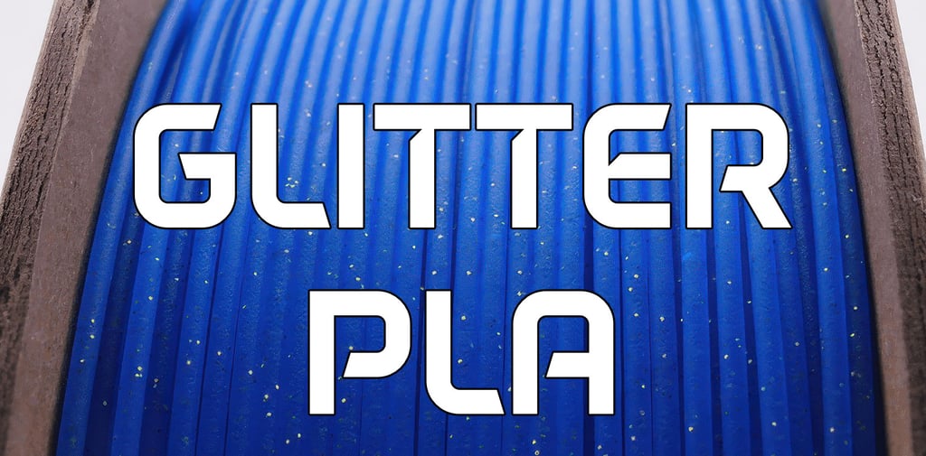 glitter blue pla filament