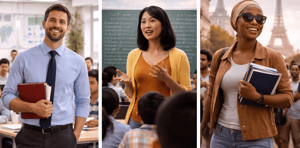 Global teaching in diverse settings