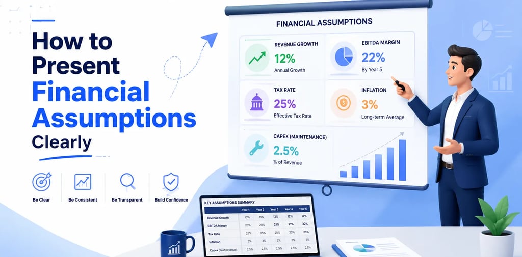 How to Present Financial Assumptions Clearly