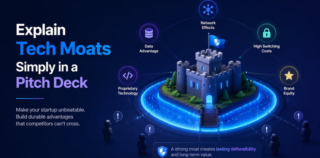 Explain Tech Moats Simply in a Pitch Deck
