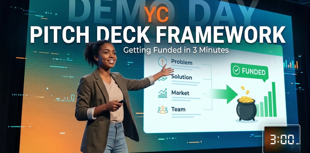 YC Demo Day Pitch Deck Framework: Getting Funded in 3 Minutes