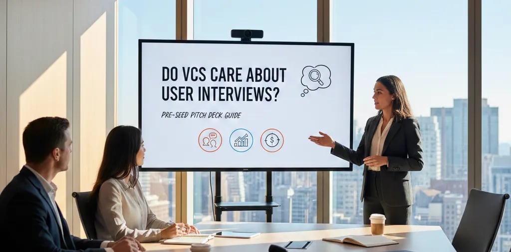 Do VCs Care About User Interviews? Pre-Seed Pitch Deck Guide