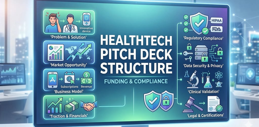 HealthTech Pitch Deck Structure: Funding & Compliance