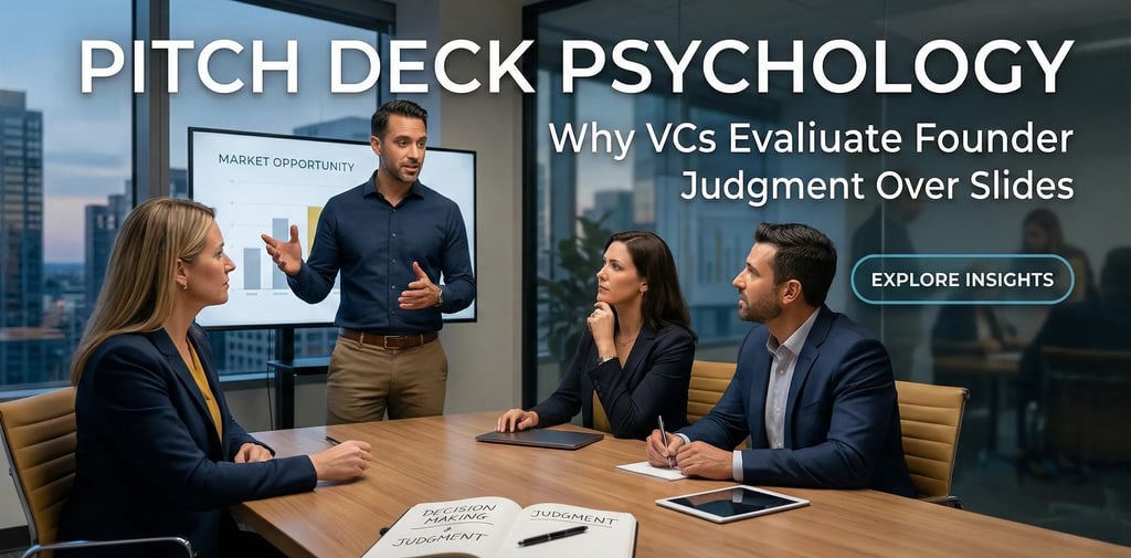 Pitch Deck Psychology: Why VCs Evaluate Founder Judgment Over Slides