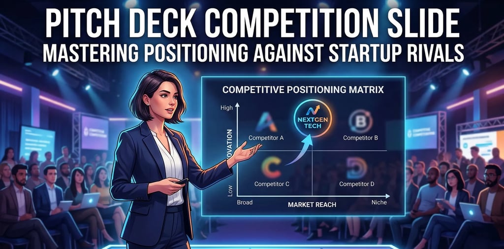 Pitch Deck Competition Slide: Positioning Against Startup Rivals