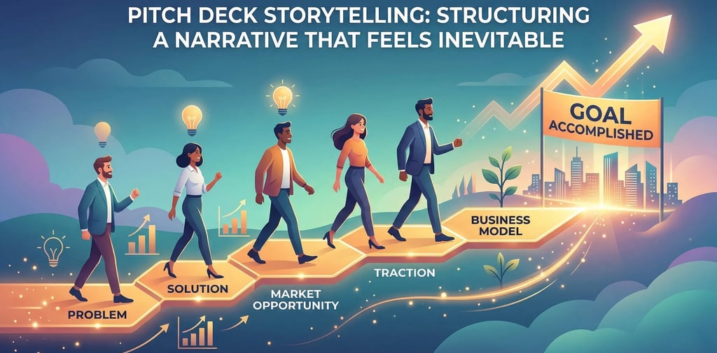 Pitch Deck Storytelling: Structuring a Narrative That Feels Inevitable