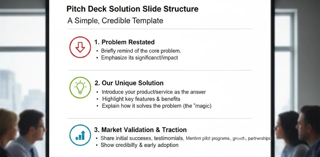 Pitch Deck Solution Slide Structure: A Simple, Credible Template