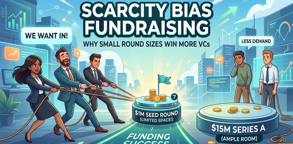 Scarcity Bias Fundraising: Why Small Round Sizes Win More VCsv