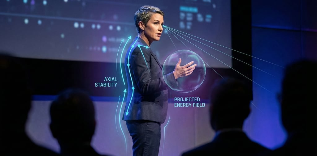 Visualizing executive presence through body language analysis.