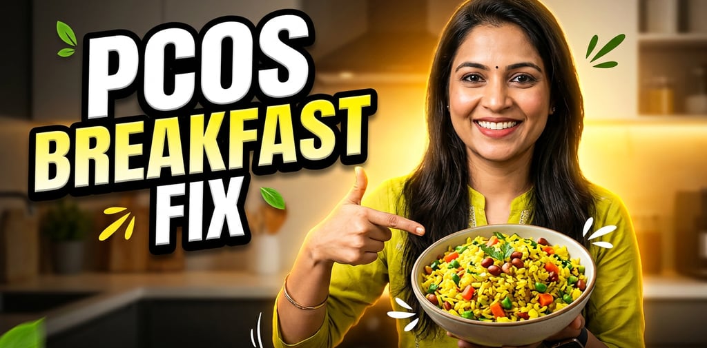 Indian diet plan for PCOS, best dietician in Delhi for PCOS, PCOS breakfast