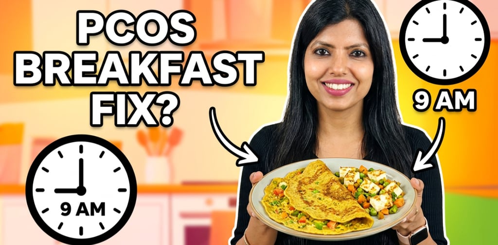 Indian diet plan for PCOS, best dietician in Delhi for PCOS, PCOS breakfast.