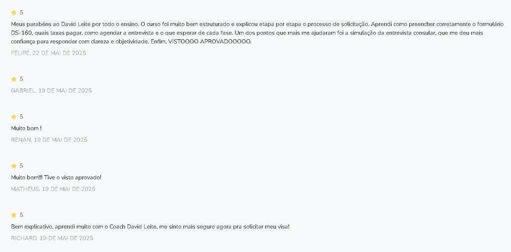 metodo visto aprovado depoimentos