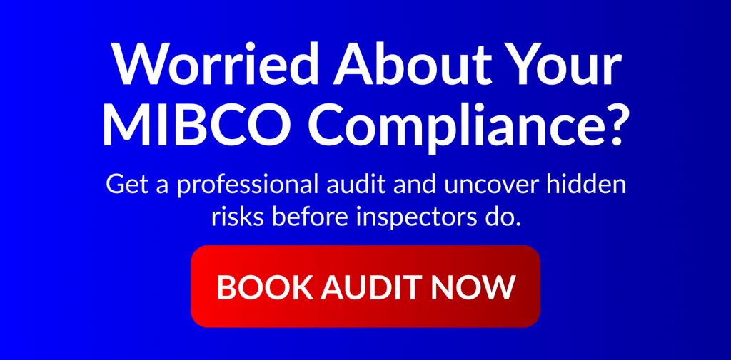 Book a MIBCO Compliance Audit