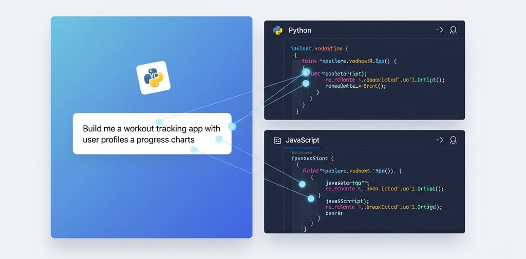 Emergent turns English prompts into full-stack apps with Python backends and responsive frontends.