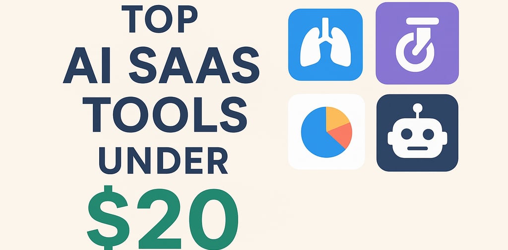 Best AI SaaS Tools Under $20 for Startups in 2025