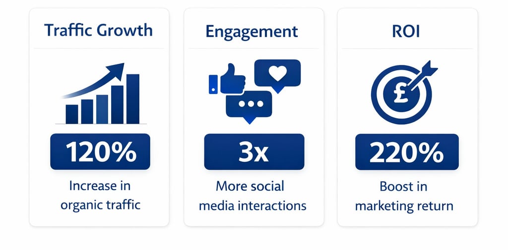 Mini case study statistics cards