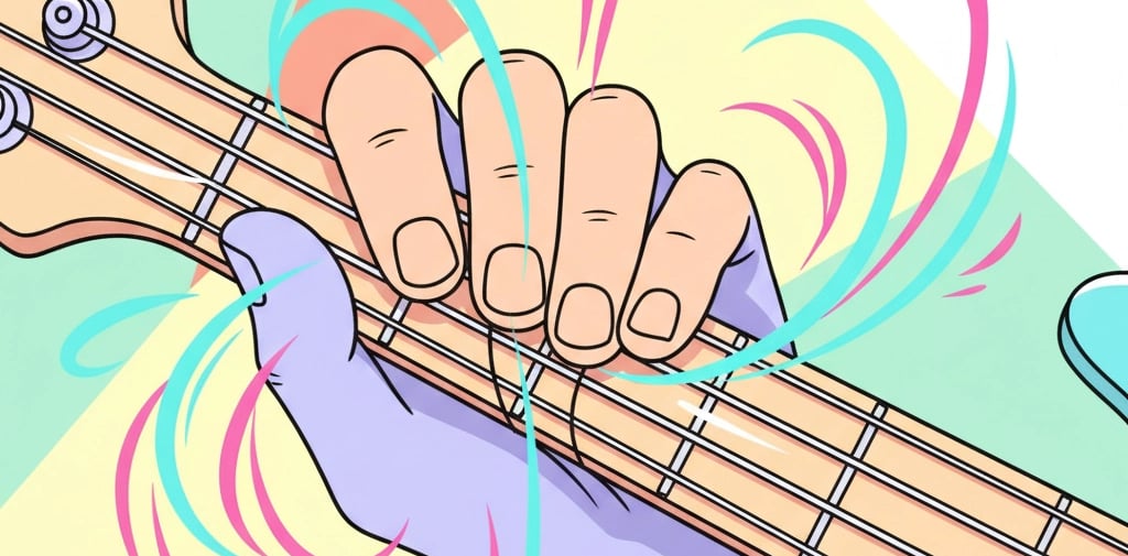 a person holding a guitar and playing a guitar