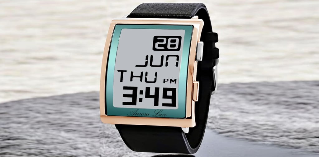 Jam Tangan dengan Layar E-Ink