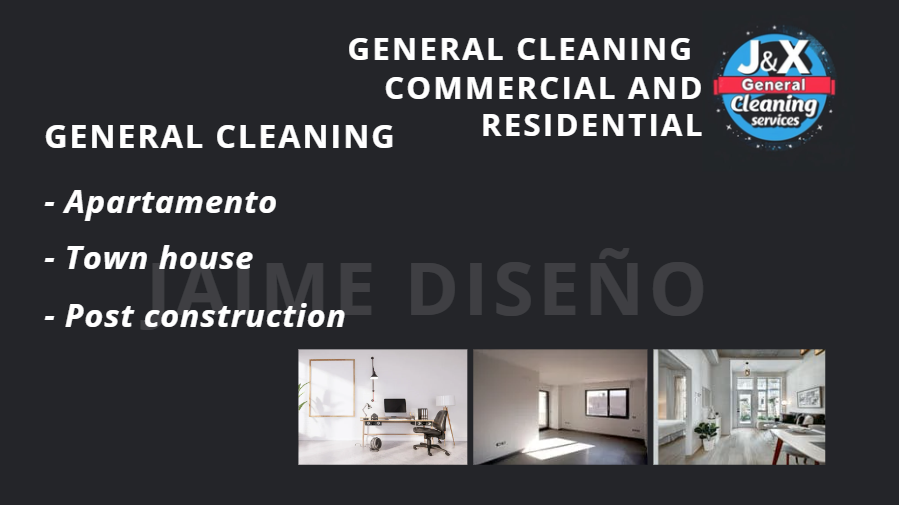 a flyer for a commercial cleaning service
