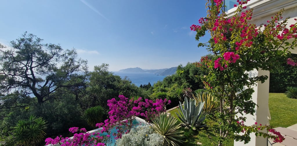 Kerkyra Korfu Villa Olivia Pentati Seaview Gardenview Poolview