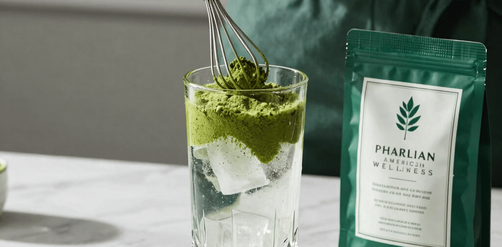 Premium ceremonial matcha slimming drink mix for daily metabolic boost