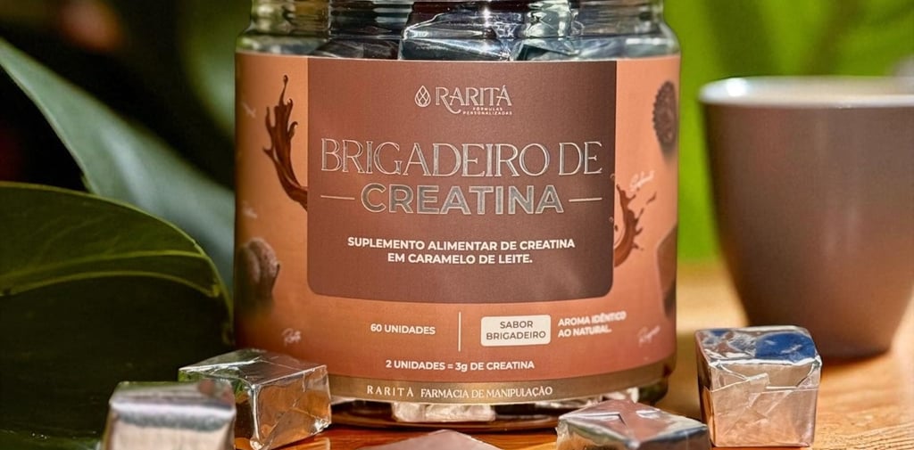Creatina em Caramelo de Brigadeiro: o que é, para que serve, benefícios