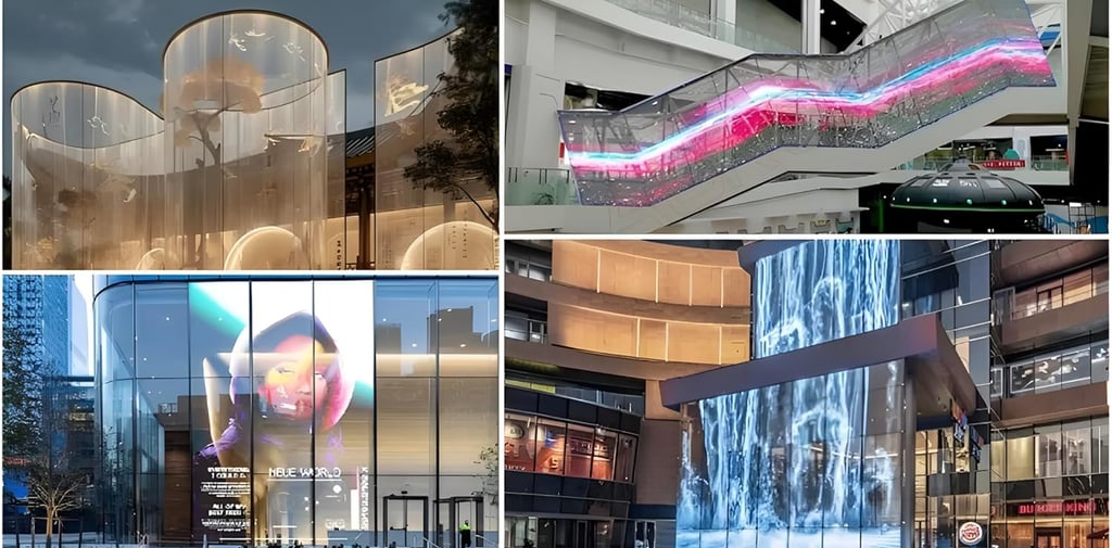 Are flexible transparent led film heavy to install?