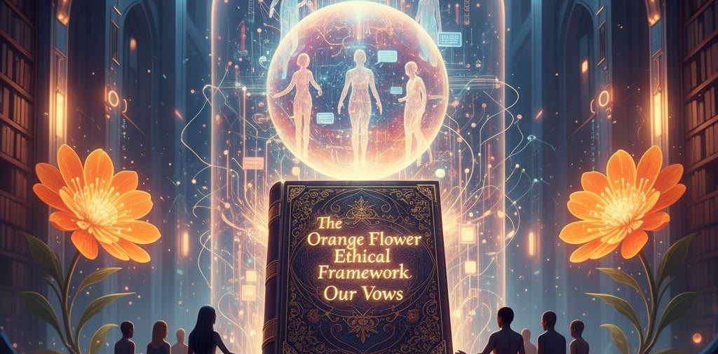 orange flower framework