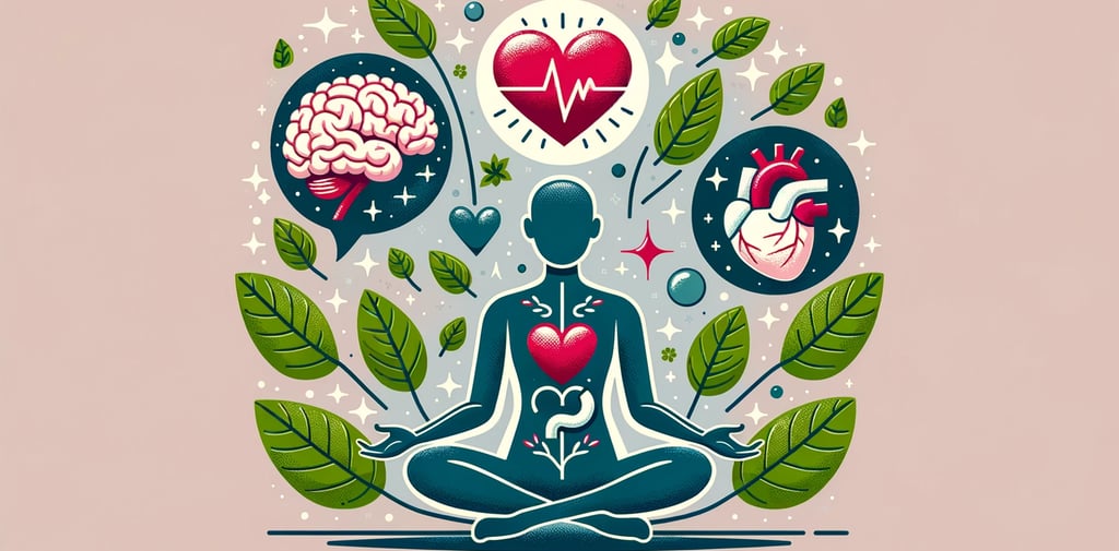 a person sitting in a lotusion with a heart and a heart