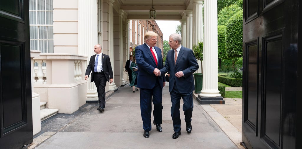 President Trump met with Prince Andrew at St. James's Palace on June 4, 2019.