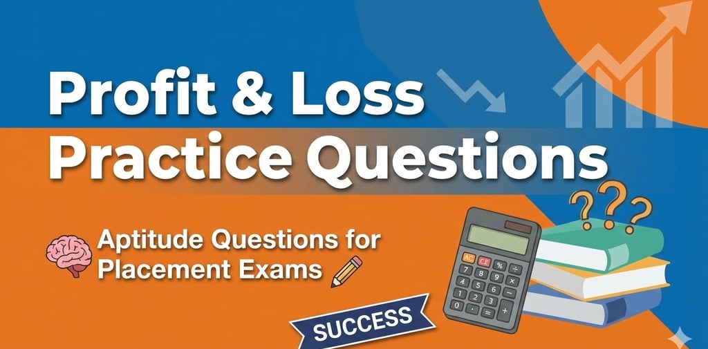 Profit and Loss Practice Questions Sheet