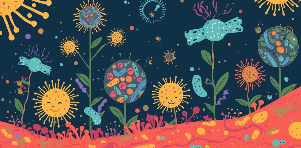 Pildil on soolestik ja bakterid